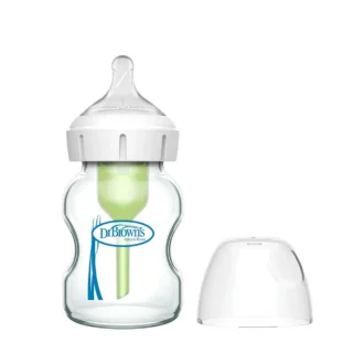 شیشه شیر پیرکس 150 میل پهن آپشن پلاس دکتر براون Dr Browns