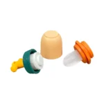 پستانک میوه خوری سیلیکونی رووکو Rovco مدل پیچی رنگ نارنجی