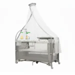 تخت و پارک نوزاد کول بیبی Cool Baby مدل KDD-P916202 رنگ طوسی