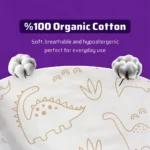 آغوشگیر و قنداق سوئیسی الن بیبی Elen Baby طرح دایناسور