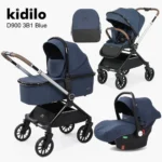 سرویس کالسکه رو به مادر شو کیدیلو Kidilo مدل D900 3B1 رنگ سرمه‌‌ای